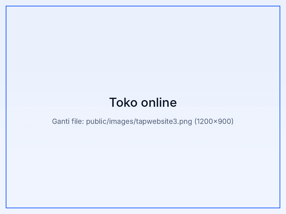 Contoh toko online dengan katalog produk dan keranjang belanja